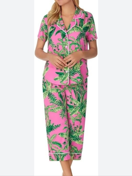 Room Service Other - Room Service Med 2 Piece Pj Set Tropical Lightweight